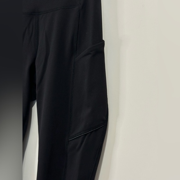 Lululemon Speed Up Crop Leggings 21” Black Side Pockets Mid Rise Size 2 Yoga - Picture 9 of 12
